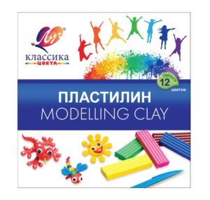 Plastilina de modelat 12 culori, Luci