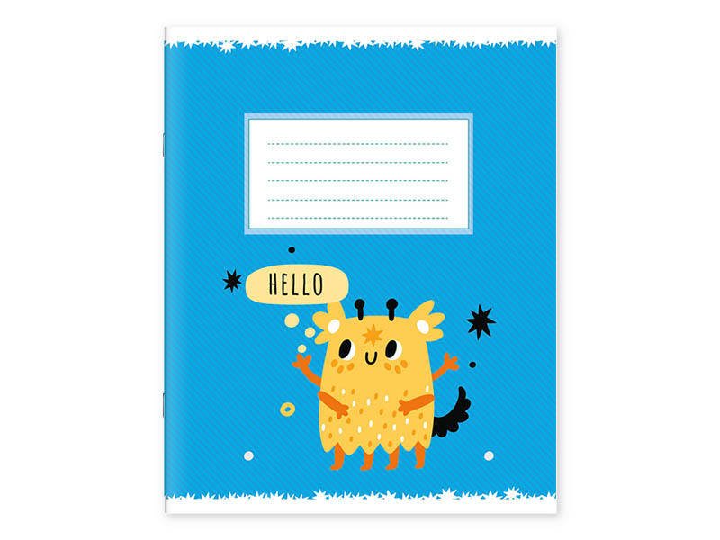 Caiet 12 foi A5 linie Cute Monsters - imagine 3