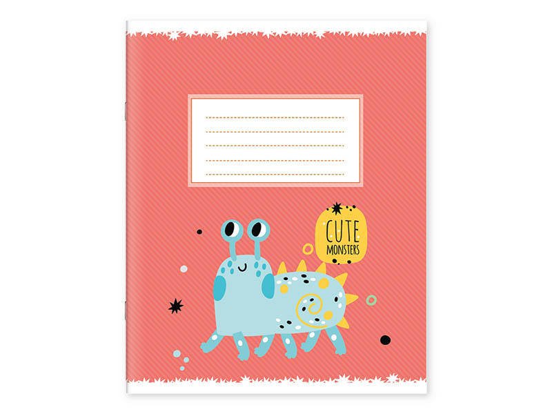 Caiet 12 foi A5 linie Cute Monsters - imagine 4