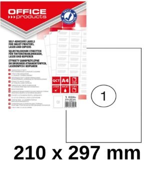 Etichete autoadezive A4/100foi 1 eticheta 210mm*297mm