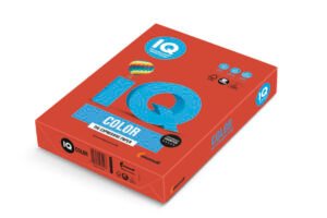 Hartie colorata IQCOLOR A4 Rosu 80gr/m2-500foi