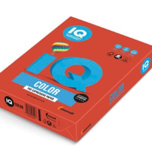 Hartie colorata IQCOLOR A4 Rosu 80gr/m2-500foi