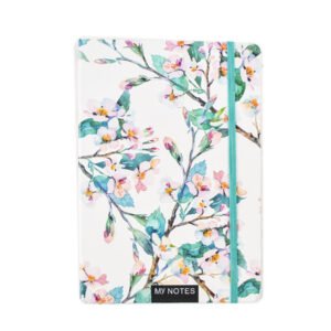 Agenda tip notes FLORI, A5, Alb Cires
