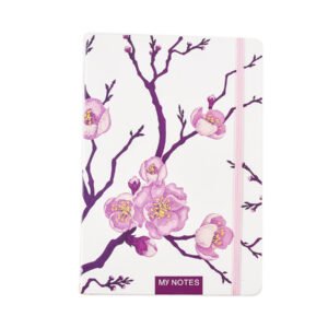 Agenda tip notes FLORI, A5, Alb Magnolie