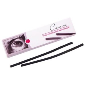 Set carbune natural pentru desen, 7 buc., 120 mm D-3/4mm