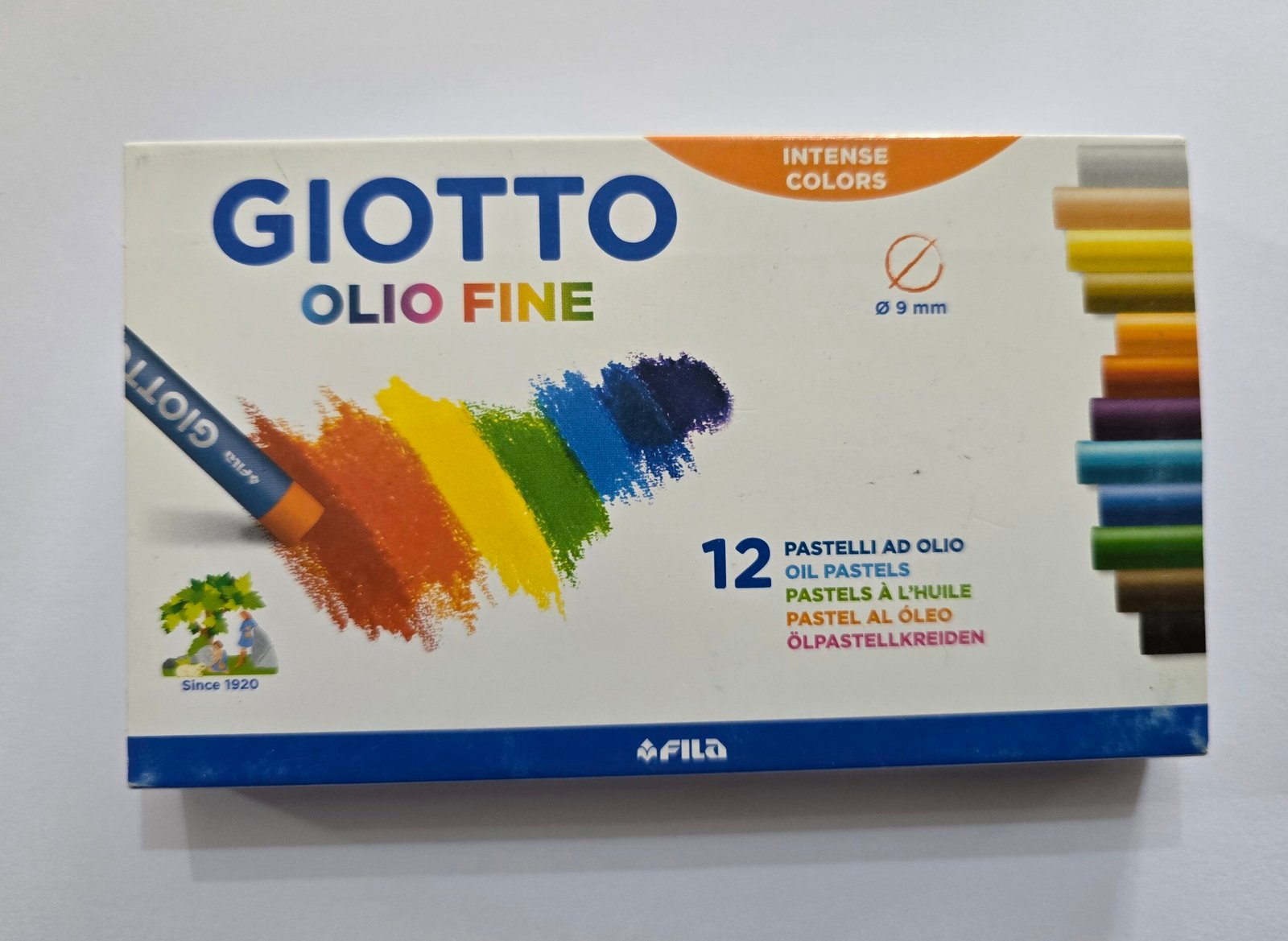 Set pastel ulei Giotto Olio Fine 12 culori