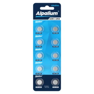 Baterii alcaline tip buton ALPALIUM AG10, 1 bucata