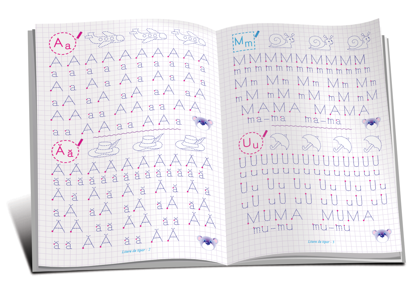 Invat sa scriu. Litere de tipar Nivel 2, Dorinta - imagine 2