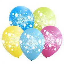 Baloane BALLOONS 10 buc, ''Happy Birthday''