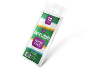 Set invelitori pentru caiete si agende, A5, 350x210 mm, PE 50 mkm, 10 buc