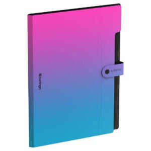 Mapa cu 5 compartimente Berlingo, A4+ Radiance 600 mkm, roz-albastru