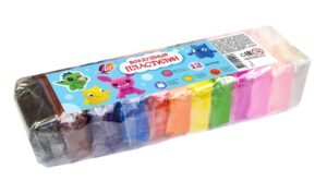 Plastilina aerata Luci 12 culori, 120 gr