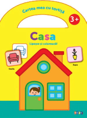 Casa 3+, lipeste si coloreaza!