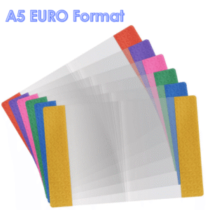 Set invelitori Euro 308x214mm, 6 culori, PVC 90mkm, 25 bucati