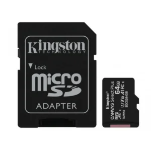 Card de Memorie 64GB microSD, Kingston + SD adaptor