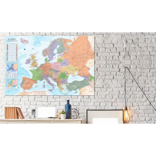 Harta lumii Europa Cork Map,120x80 cm - imagine 2
