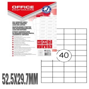 Etichete autoadezive A4/100foi 40etichete 52.5*29.7mm