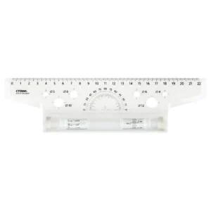 Rigla cu rola din plastic 22 cm STAMM