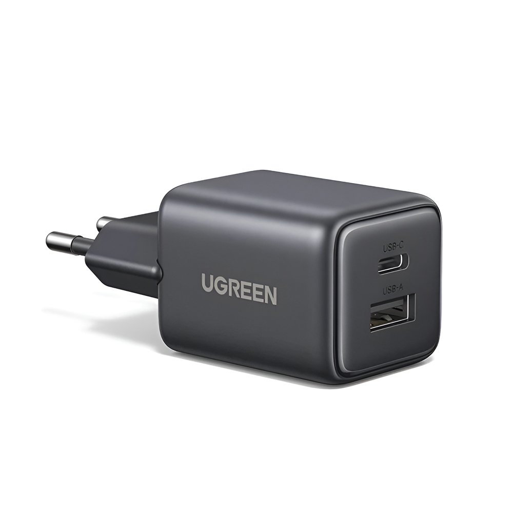 Incarcator Ugreen GaN USB-A&Type-C 20W Negru
