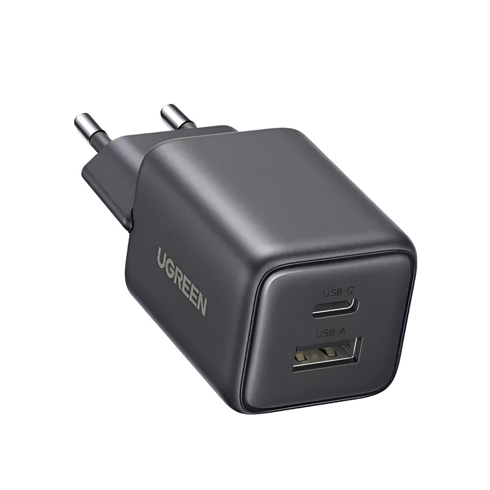 Incarcator Ugreen GaN USB-A&Type-C 20W Negru1