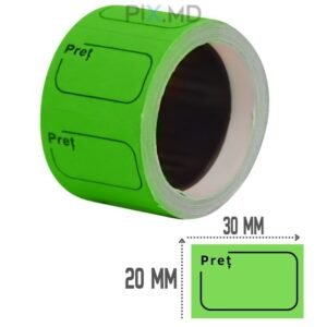 Etichete preturi pt aparat 20x30 verde