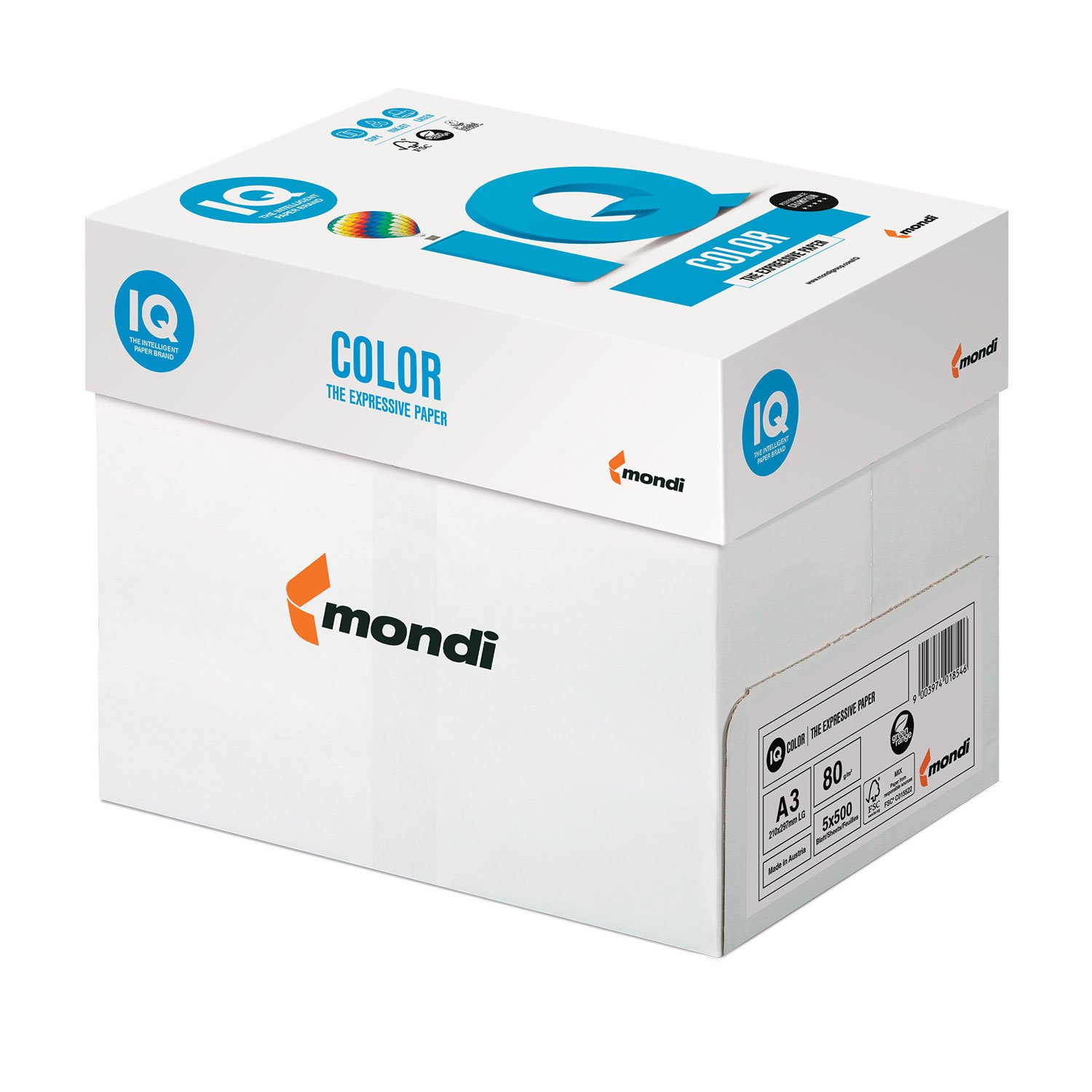 Hartie colorata A4 IQCOLOR , Cream, 250 Foi, 160 g/m2 - imagine 3